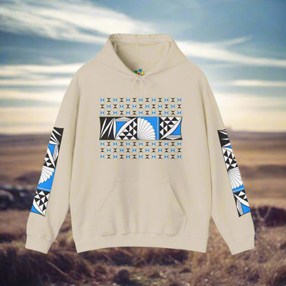 Southwest Sunrise in Sky Blue Unisex Hoodie