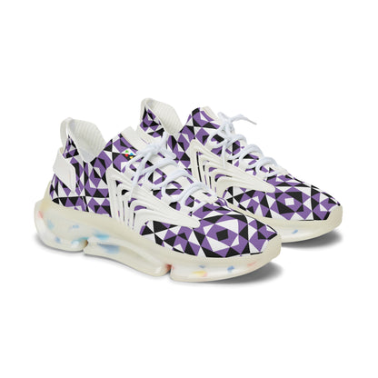 Sacred Mountains in Purple Women's Mesh Sneakers