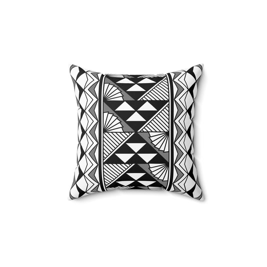 Sun and Rain in Gray Spun Polyester Square Pillow