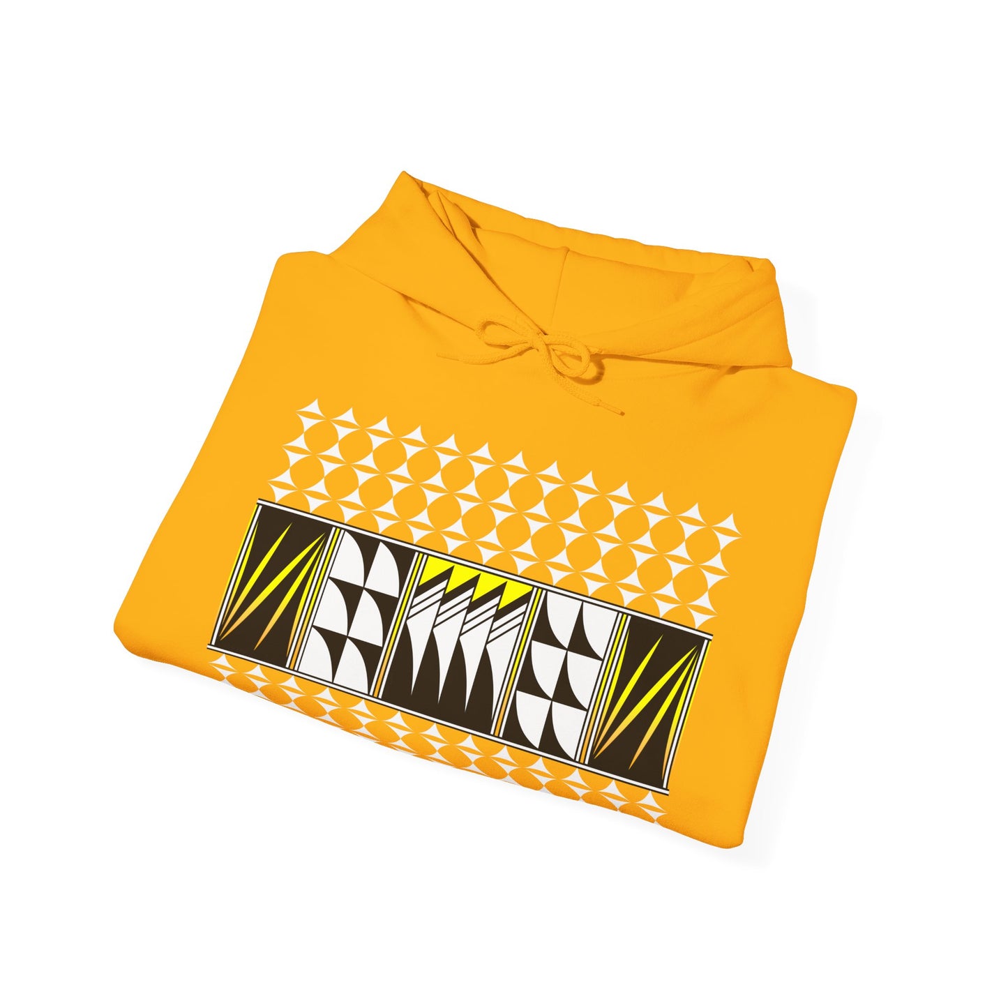 Blessed Feathers in Yellow Unisex Hoodie