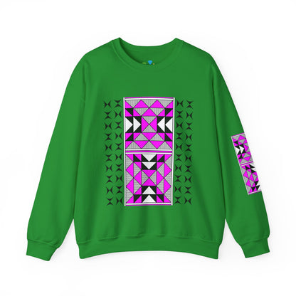 Sacred Mountains in Pink Unisex Sweatshirt