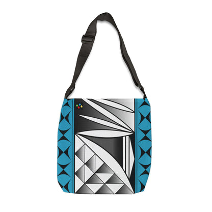 Turquoise Chrome Southwest Sunrise Adjustable Tote Bag
