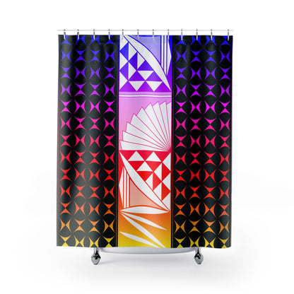 Night Rainbow Sunrise Shower Curtains
