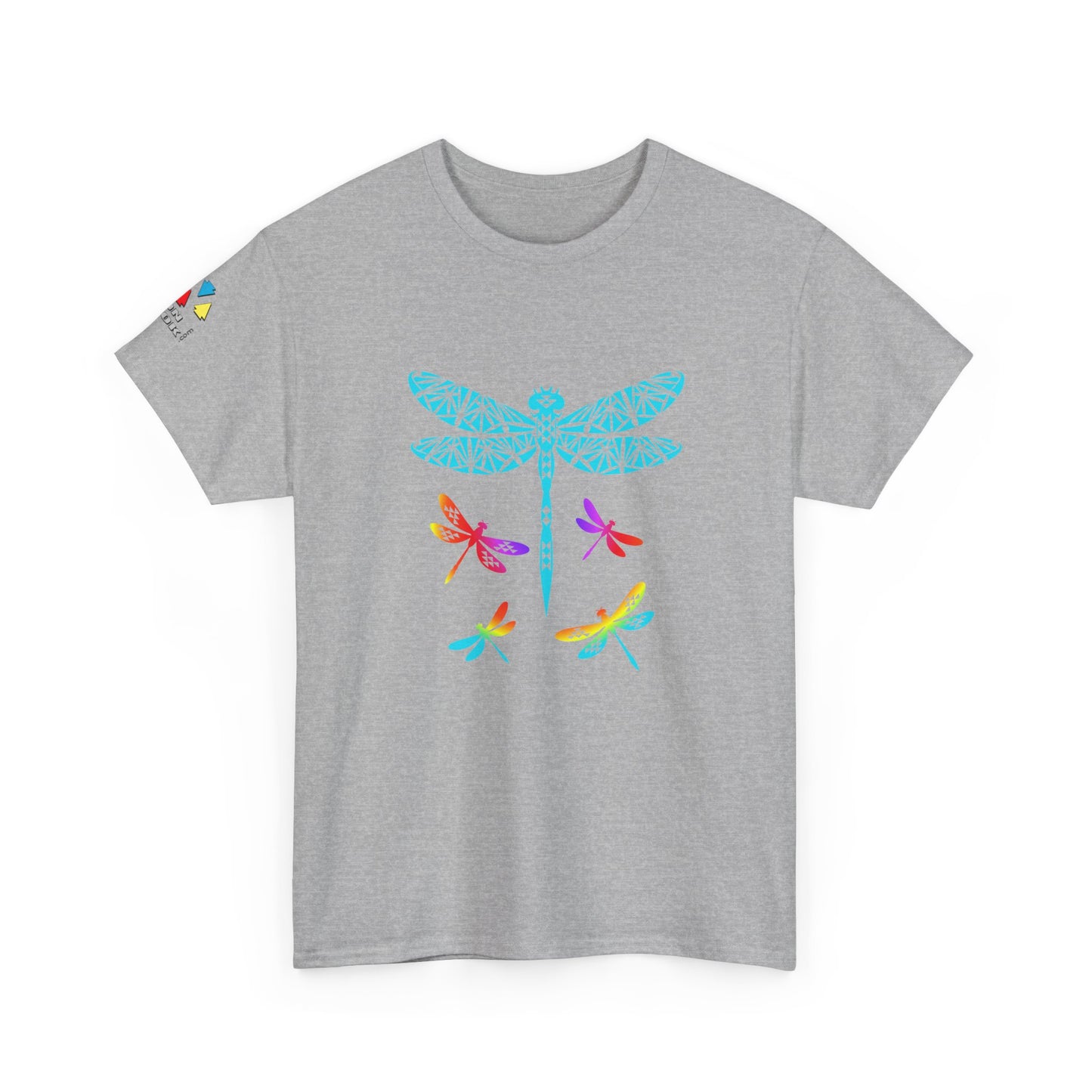 Rainbow Native Dragonfly Gildan Unisex Tee