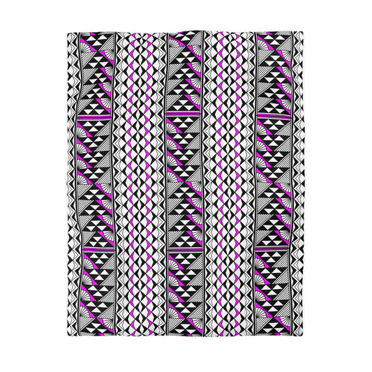 Sun and Rain in Pink Microfiber Duvet Cover