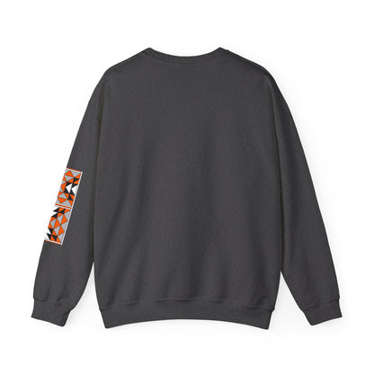 Sacred Mountains in Orange Unisex Sweatshirt