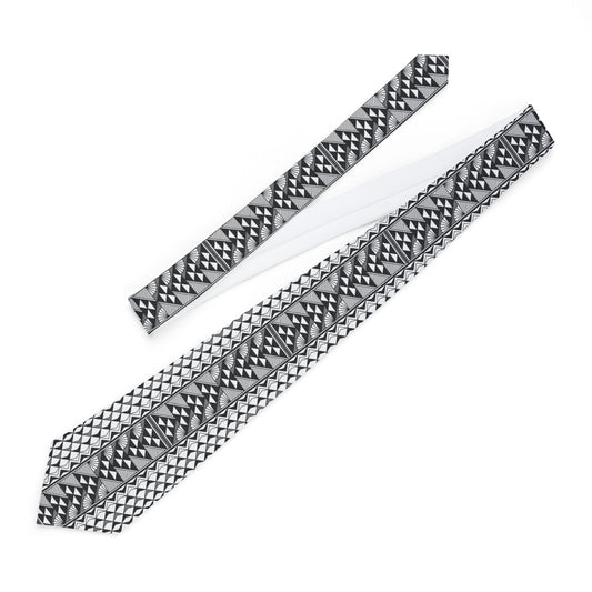 Gray Sun and Rain Necktie
