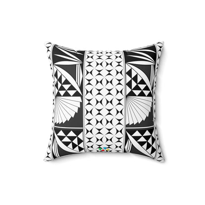Southwest Sunrise in Charcoal Square Pillow