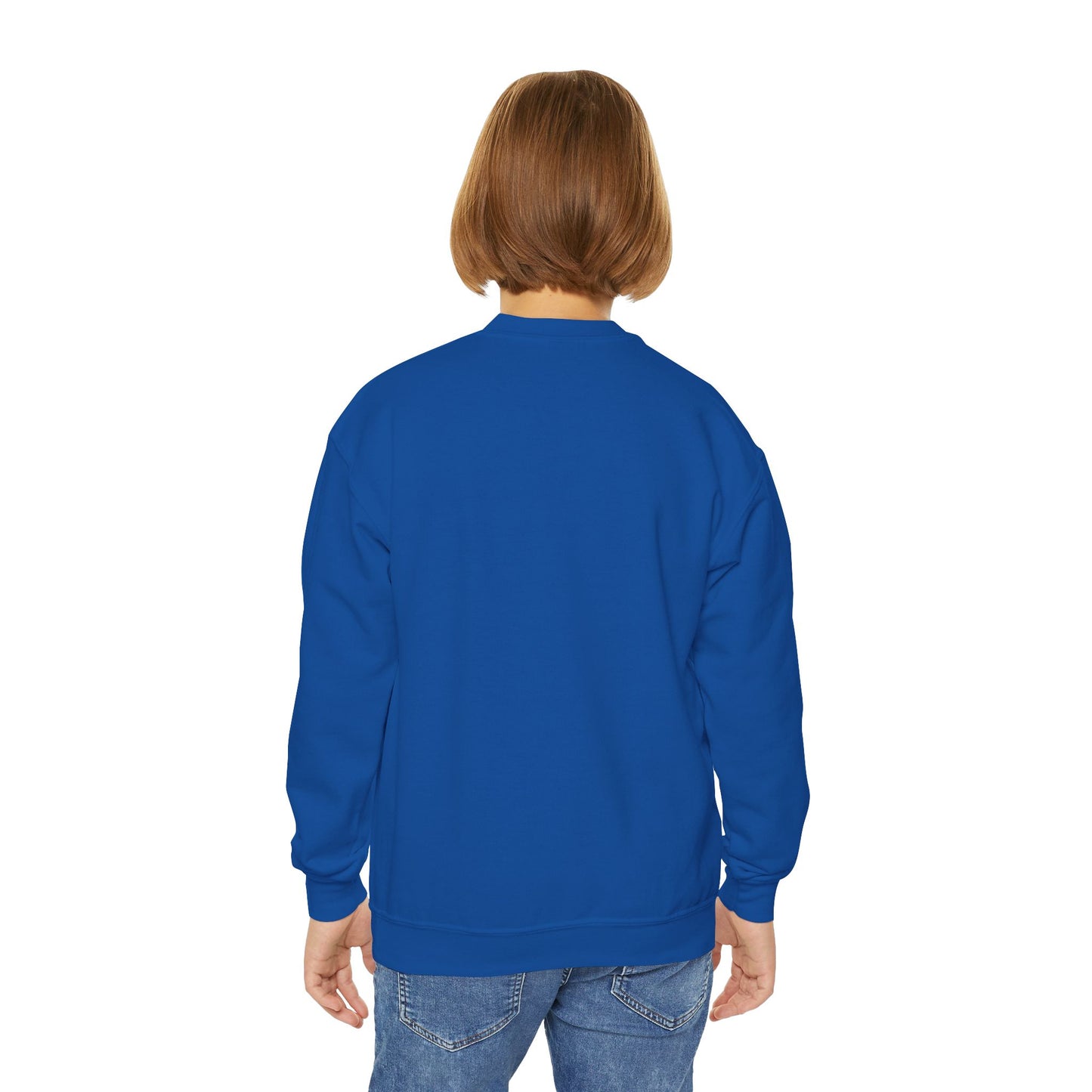 Rain and Sun in Blue Youth Crewneck Sweatshirt