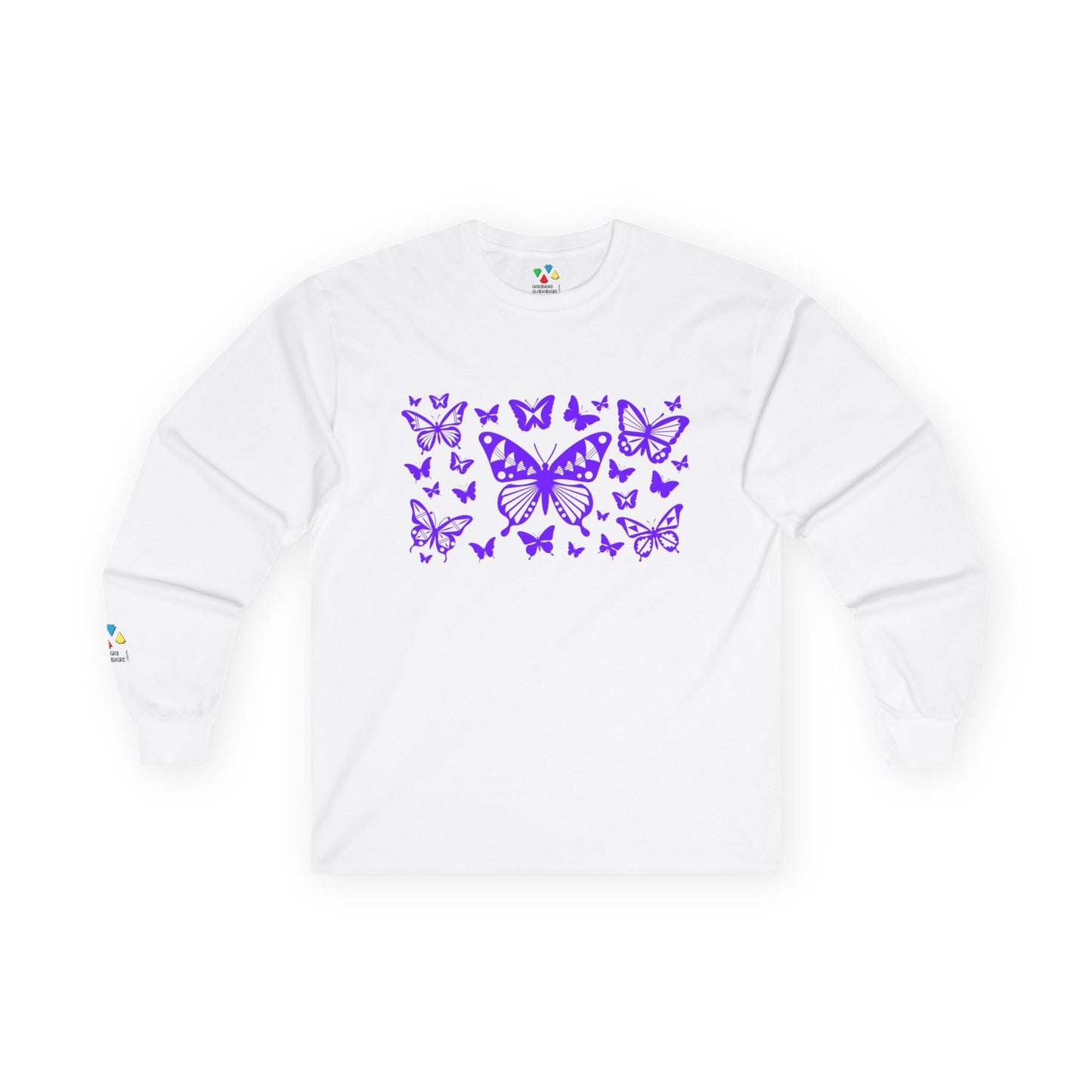 Butterfly Dance in Purple Unisex Long Sleeve Tee