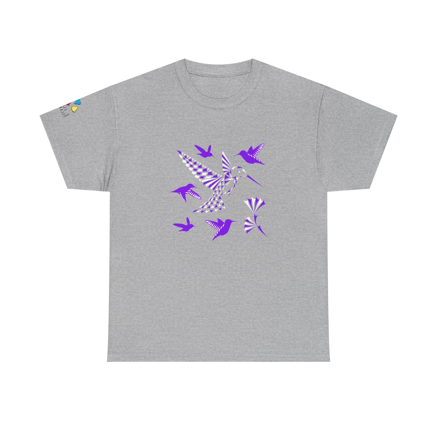 Hummingbird Blessing in Purple Gildan Unisex Tee