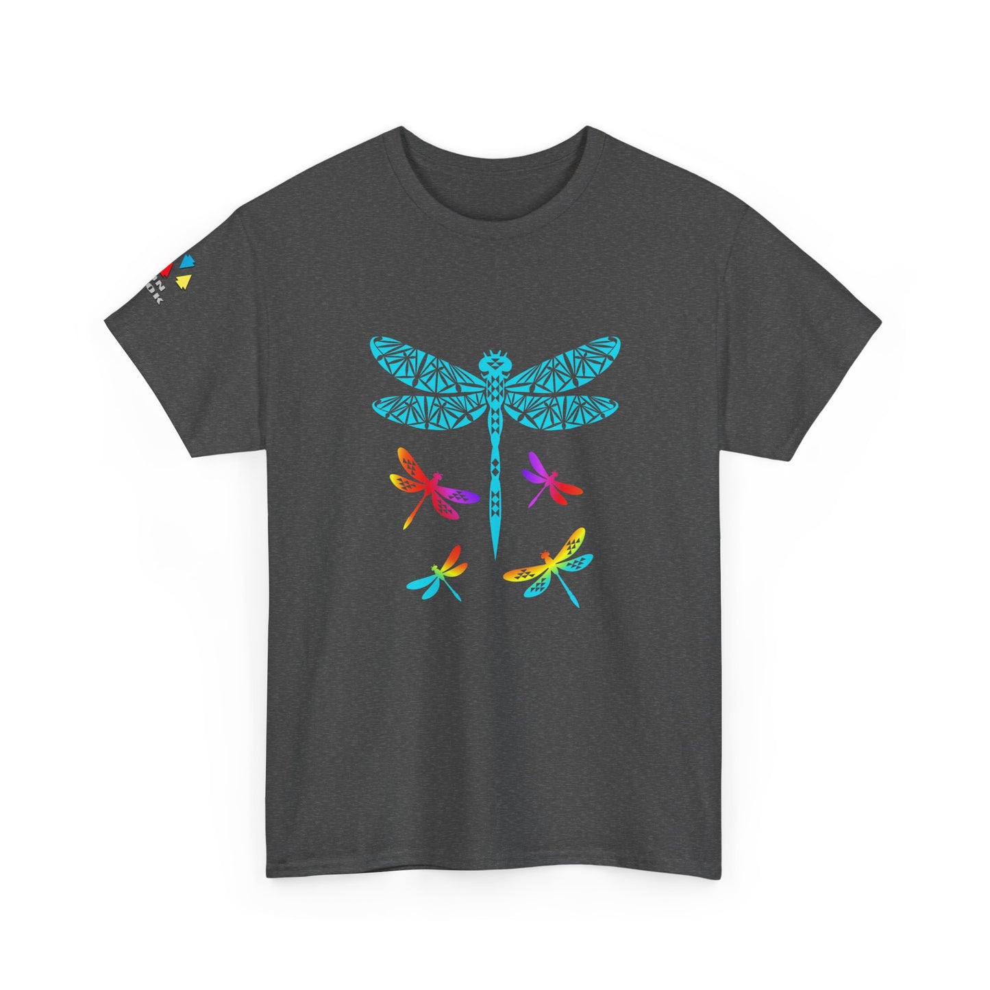 Rainbow Native Dragonfly Gildan Unisex Tee
