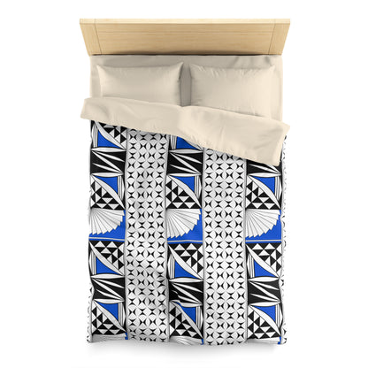 Southwest Sunrise in Blue Microfiber Duvet Cover