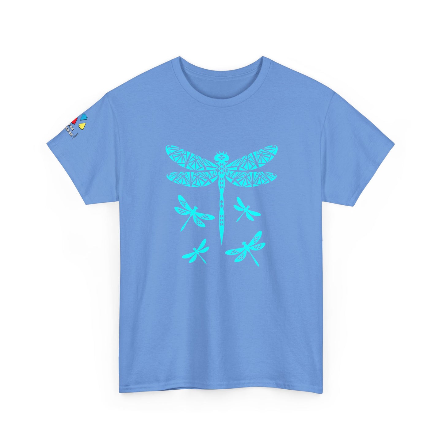 Native Dragonfly in Teal Gildan Unisex Tee