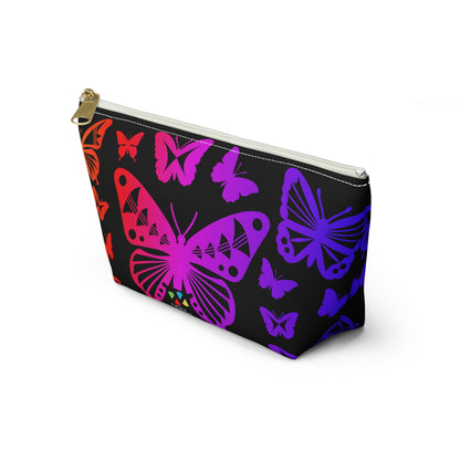 Rainbow Butterflies Pouch w T-bottom