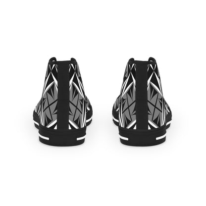 Sacred Winds in Charcoal High Top Sneakers