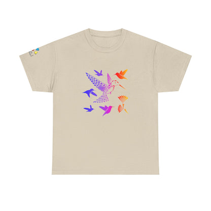 Rainbow Hummingbird Blessing Gildan Unisex Tee