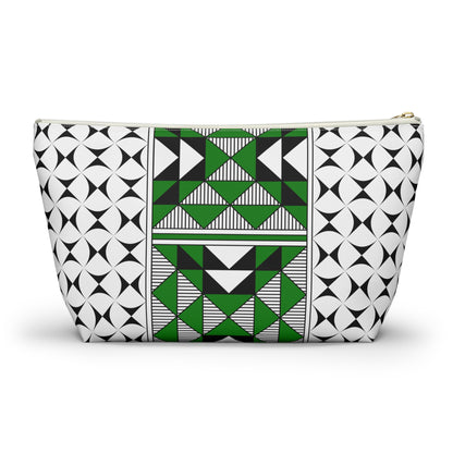 Sacred Mountains in Green Pouch w T-bottom