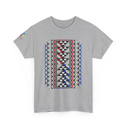 Sun and Rain in Red/White/Blue Gildan Unisex Tee