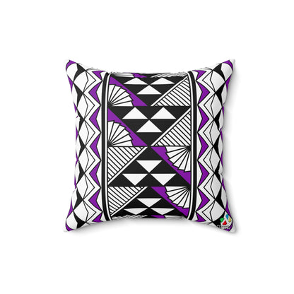 Sun and Rain in Purple Spun Polyester Square Pillow