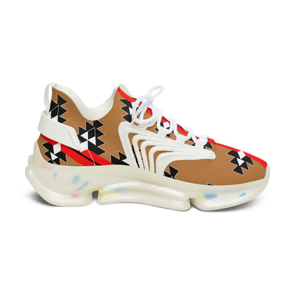 Native Stories - Red/Tan - Women's Mesh Sneakers