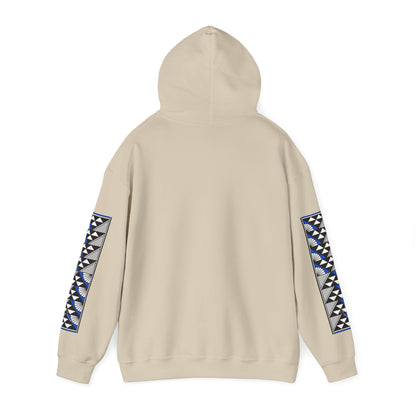 Sun and Rain in Blue Unisex Hoodie