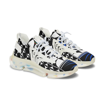 Feather Blessing in Blue Women's Mesh Sneakers