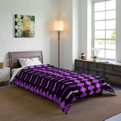 Southwest Desert Diamonds in Purple Comforter