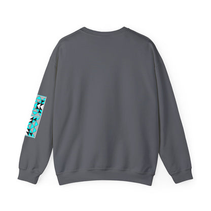 Sacred Mountains in Turquoise Unisex Sweatshirt