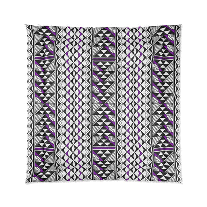 Southwest Rain and Sun in Purple Comforter