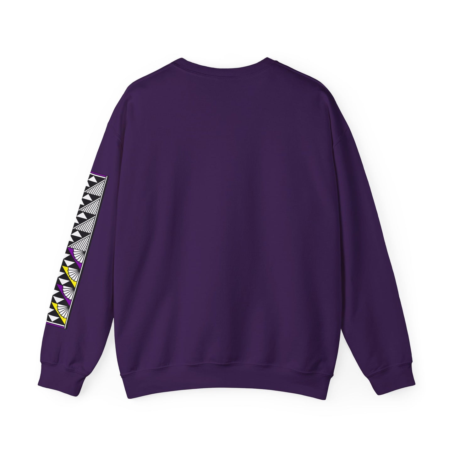 Sun and Rain in Purple/Yellow Unisex Sweatshirt