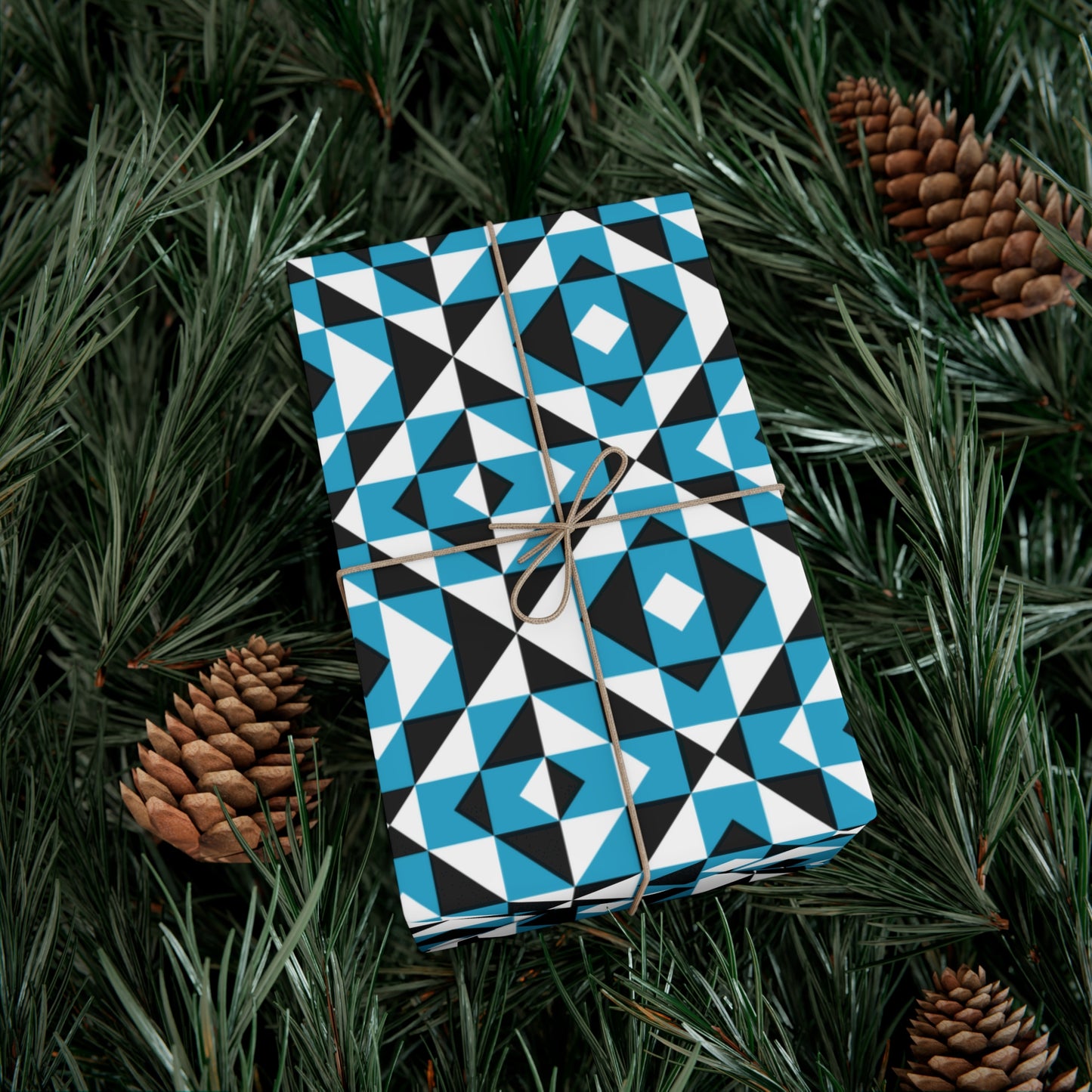 Turquoise Sacred Mountains Gift Wrap Papers