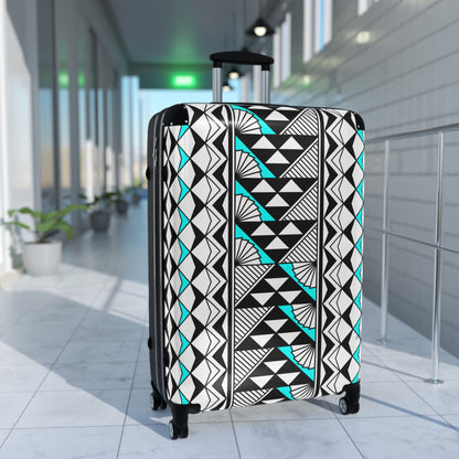 Southwest Rain and Sun in Turquoise Suitcases