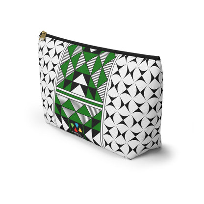 Sacred Mountains in Green Pouch w T-bottom