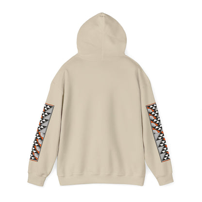 Sun and Rain in Orange Unisex Hoodie