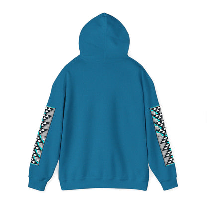 Sun and Rain in Turquoise Unisex Hoodie