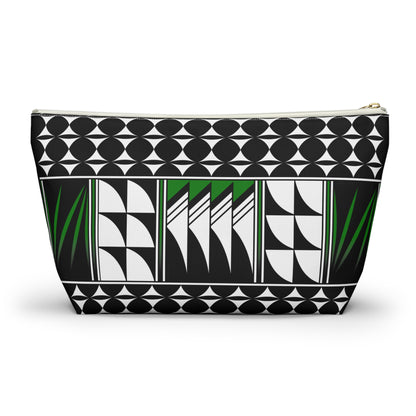 Blessed Feathers in Green Pouch w T-bottom