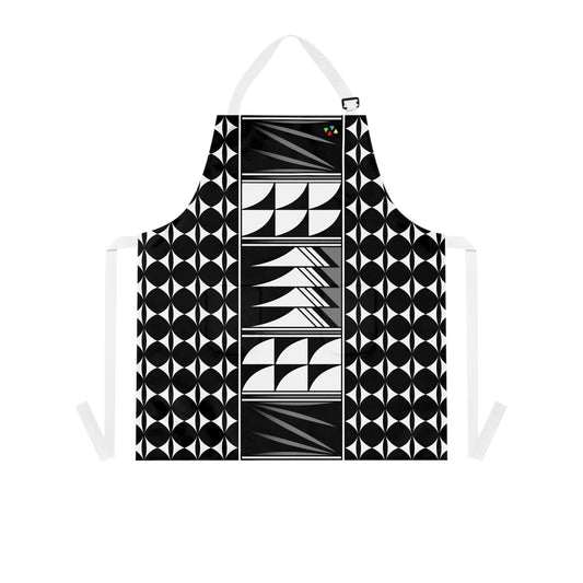 Gray Native Feather Blessing Two Pocket Apron