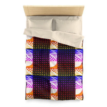 Rainbow Sunrise Microfiber Duvet Cover