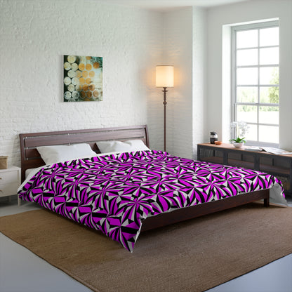 Southwest Desert Flower in Pink Comforter