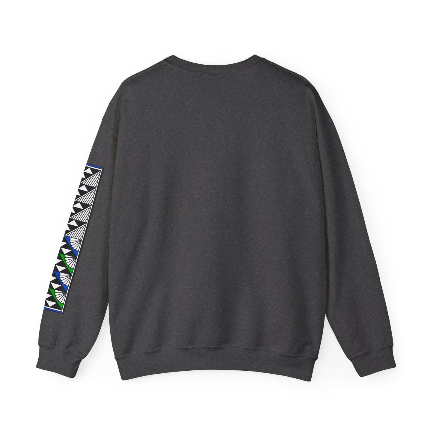 Sun and Rain in Green/Blue Unisex Sweatshirt
