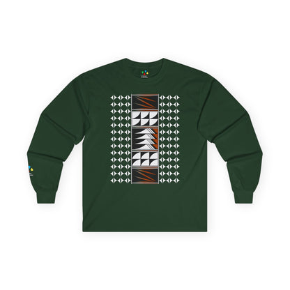 Feather Blessings in Rust Unisex Long Sleeve Tee