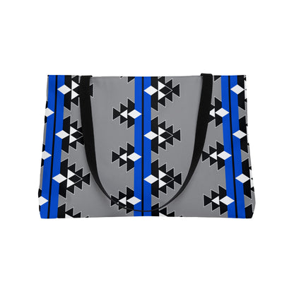 Native Stories in Blue Weekender Tote Bag