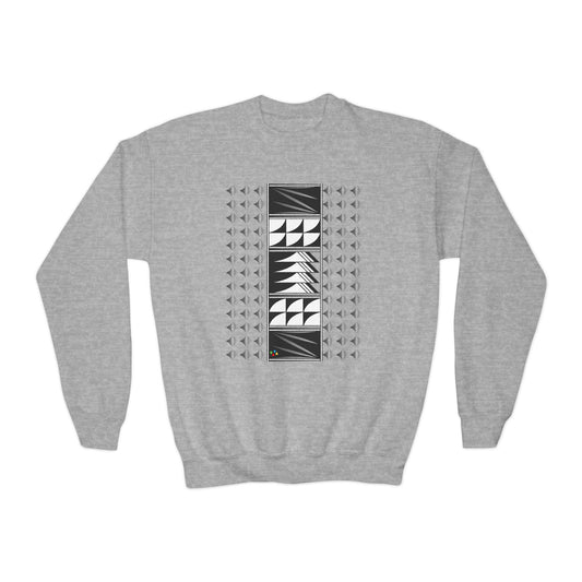 Feather Blessings Fade Youth Crewneck Sweatshirt