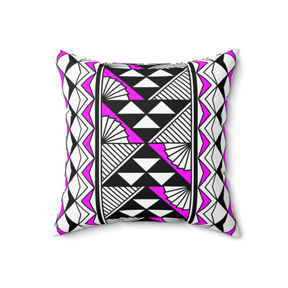 Sun and Rain in Pink Spun Polyester Square Pillow
