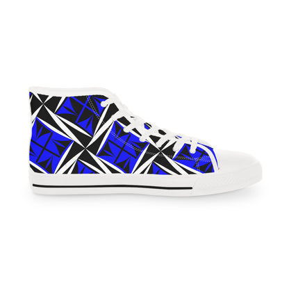 Sacred Winds in Blue High Top Sneakers