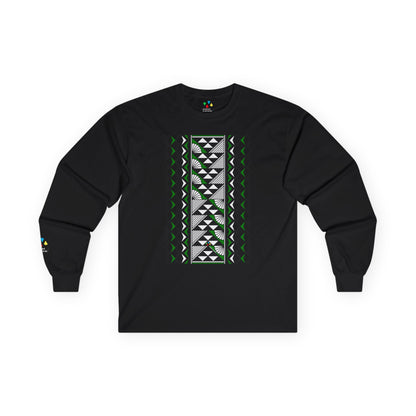 Sun and Rain in Green Unisex Long Sleeve Tee
