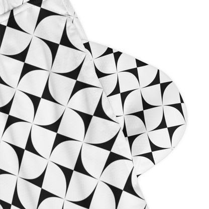 Southwest Sunrise in Red Basketball Rib Shorts