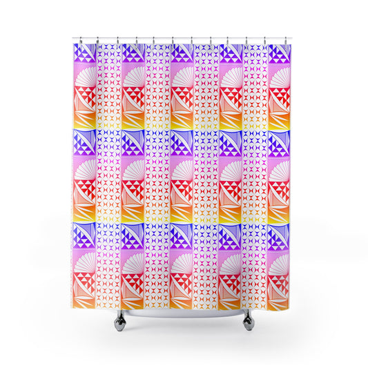 Southwest Rainbow Sunrise Shower Curtains