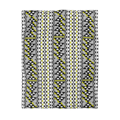 Sun and Rain in Yellow Microfiber Duvet Cover